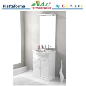 Mobile Leo 65 Bianco  
Comp. 54158 Base 60
Comp. 50102 Lavabo Int. 65X50
Comp. 54309 Sp. Clara 60X103
Comp. 84316 Tettino Con Led  00303