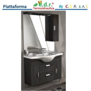 Mobile Rovereto C/Piedi Cm.85  Grigio Scuro Piu' Un Cassetto. 
Comp. 41601 Base 80
Comp. 50101 Lavabo Int. 80X50
Comp. 34131 Sp. Clara 80X103
Comp. 84383 Tettino Con Led 
Comp. 44087 Pensile Rovereto Dx Sx  00475
