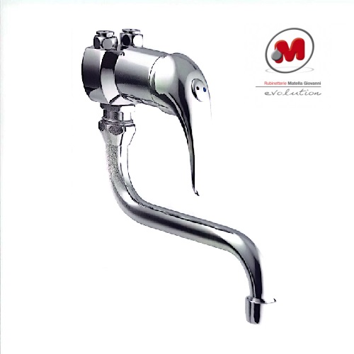 Rubinetto Miscelatore Attacco Scaldabagno Parete Maschio 1/2" Cromo