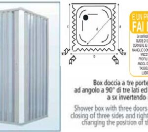 Box Doccia Pvc Serie Antares Mod. Mary.