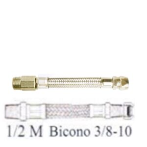 Flex inox Ø 1/2" x 10 Bicono Prolungato