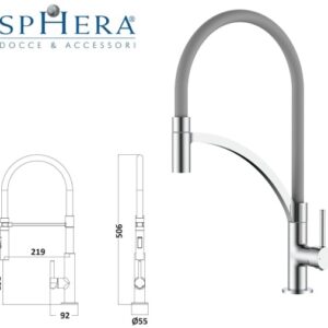 Miscelatore Cucina Con Canna Flessibile In Silicone
