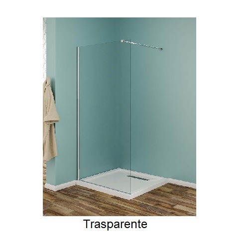 Box Doccia Strass Profilo Walk - In Cromo Vetro 6 mm.