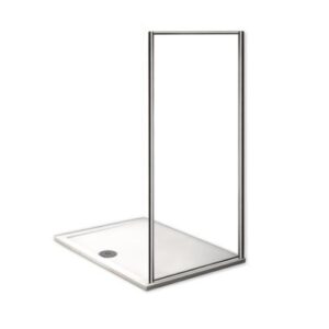 Parete Fissa Box Strass Profilo Cromo Vetro 6 mm.