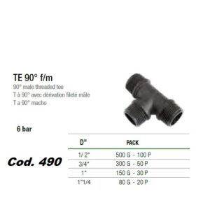 Tee PVC MMM.