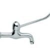 Rubinetto Parete Fool Singolo 1/2" Leva Clinica Cromo.