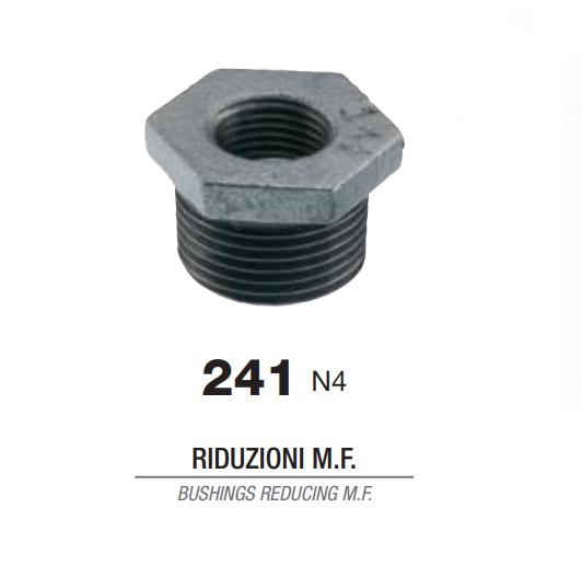 Riduzione MF Figura 241R Zincata.