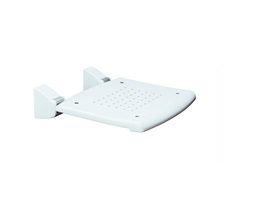 Seduta Ribaltabile Da Muro In Alluminio Verniciato E Materiale Plastico Bianco  101M52004