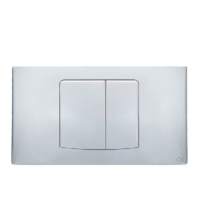 Placca Piatta 2 Pulsanti "Smile" Per Fusion - Cromato  1061FC2