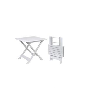 Tavolo Resina Pieghevole Tevere Bianco cm 80X72XH70  189539