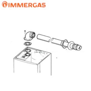 Kit Fumo Per Scaldabagni Immergas  3.014147