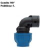 Gomito Politilene PVC Femmina. 21/2"X75