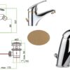 Miscelatore Bidet Fiore Nexus Oro  43Oro3510