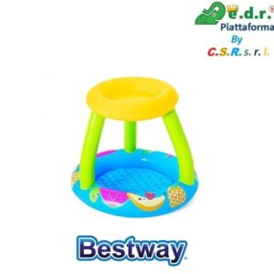 Piscina Frutti Con Fondo Gonfiabile E Copertura, Cm. 94X89X79, Protezione Uv 50+ Pf  52331