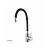 Miscelatore Cucina Satinato Con Canna Alta Nero  52687