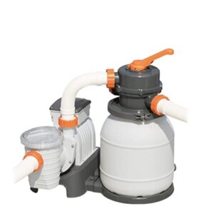 Filtro A Sabbia Flowclear Filtraggio Da 5.678 L/H, Valvola Di Controllo A 6
Posizioni, Tasto Di Spegnimento, Timer, Pressometro E Prefiltro  58497