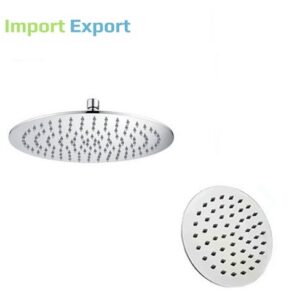Soffione Minimale In Acciaio Anticalcare Import Tondo D. 20 Size 8"  59269