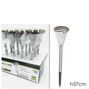 Lampada Solare Acciaio In Disp.  H.37 Cm  622004