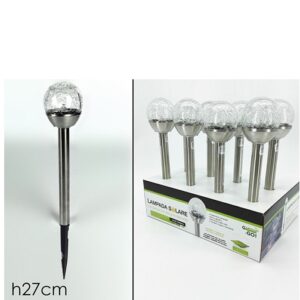 Lampada Solare Acciaio In Disp.  622026