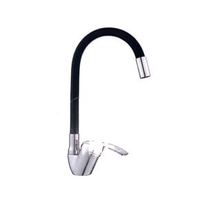Miscelatore Cucina Con Canna Alta Nero  69367