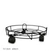 Sottovaso C/Ruote Ø30Cm Nero  726115