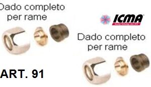 Kit 2 Pz Completo Dado E Inserto  22-24X Per Rame D. 12 Icma  81091GC07