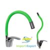Miscelatore Cucina Corpo Cromo  Canna Alta  Regolabile Import. Verde