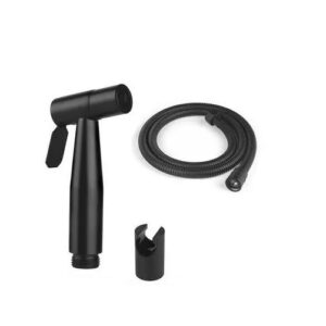 DOCCIA CON TUBO MT. 1,5 ACCIAIO INOX+PLASTICA COLORE NERO  8402671