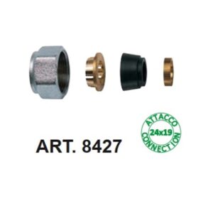 Kit A Compressione Tubo Rame Con Calotta 24-19 D. 14  842714