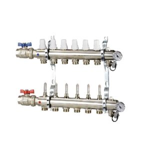 Collettore per impianti sottopavimento 1" - 7  uscite  87K023PR06