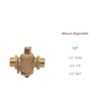 Rubinetto Sicilia Presa 1/2" Mf  8Rsdmf