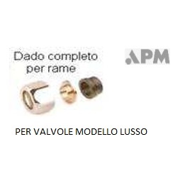 Dado Completo Lusso 1/2"X12 Per Valvola 200Tad12  9100TA12