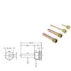Guaine Per Strumenti A Capillare Pozzetto Provatermometro. D. 1/2" 5 cm 1 Bulbo