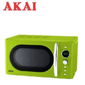 Microonde Con Grill 20Lt.  230V / 50 Hz. 1200W (Microonde) 900W (Grill) Green Pannello Digitale. Piatto Girevole  Akmw203G