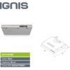 Cappa Sottopensile 60 Cm. Silver  Aks638Me