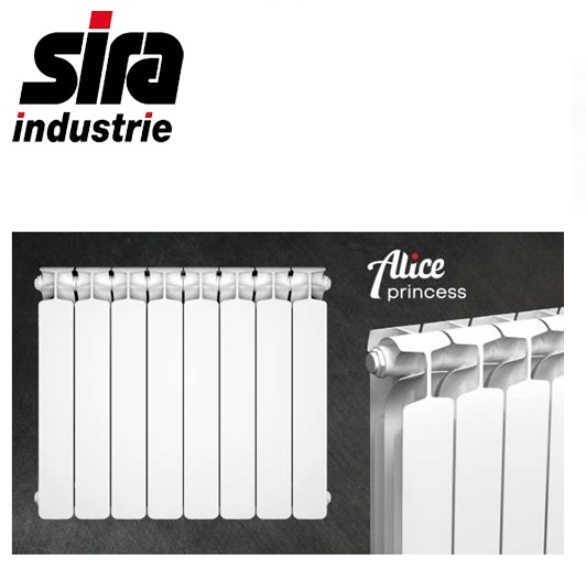 Radiatore Alluminio Alice Princess Sira 80 cm. Interasse