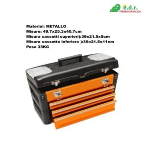 Cassetta Portattrei Prof. In Metallo Con 3 Cass Scorr+1 Fisso  B3061BC