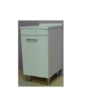 Lavatoio 50X50 Basic Con Piedini E Strofinatoio In Legno  BB55