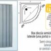 Box Doccia Antares Serie Susy Apertura Frontale. 80X80 H. 185
