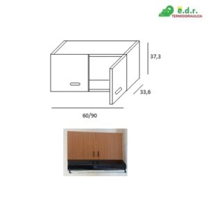 Pensile Cappa Da 60 2 Ante Teck  BT12