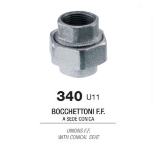 Rac. 3 Pz Conico Zincato 1"  BZ1