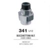 Bocchettone Zincato MF Figura 341 Raccordo 3 Pezzi. 1/2"