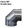 Curva 90° Acciaio. 200 mm.