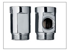 Copp.Distanz.Ott.Crom.3/4X3/4 Con E Senza Foro 3/8 Mf  Articolo In Promo Cdf00