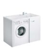 Mobile Portalavatrice in nobilitato classe E1 da 1,8  vasca ABS completo di sifone Coprilavatrice Lady. 60X109Xh90 Dx