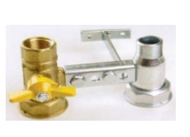 Coppia Mensola C /Valv. Cont. 11/4" Attacco Contatore Uscita 3/4" M Entrata 3/4" F  Cmcg
