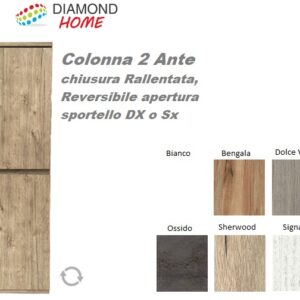 Colonna Dream 112X33X30 Bianco Titanio  COLDREAMBT