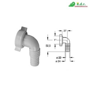 Curva Abs  X Lavatrice Bianco 1" Fx22 Vedi Articolo Rplbh  CSL1