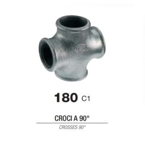 Croce Zincata Fig. 180 Da 1"  CZ1