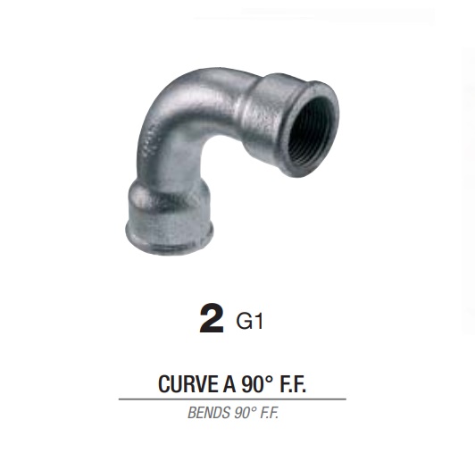 Curva FF Figura 2 Zincata. 11/2"
